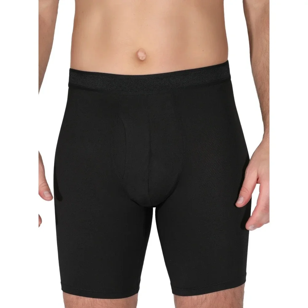 Athletic Works Men's Quick Dry Performance Stretch Boxer Briefs,‎ 6 Pack Small